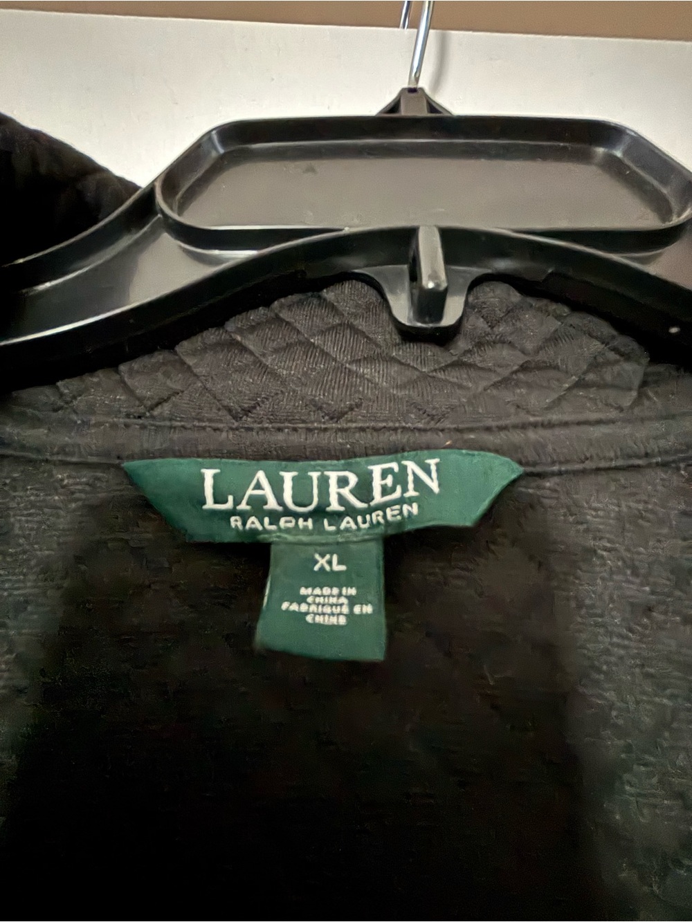 Ralph Lauren Women’s Black Quilted Zip-Front Jacket, XL - Iike new!!!!! - Picture 6 of 6
